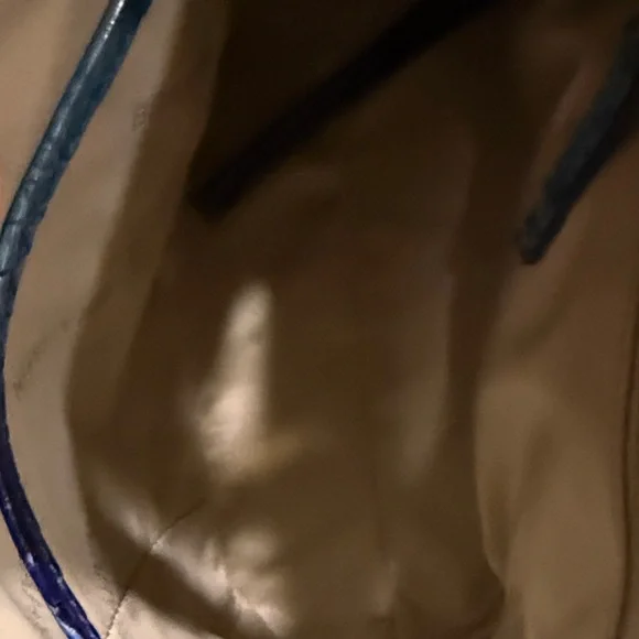 Brahmin Georgina Iridescent Blue Crossbody Bag - Picture 5 of 6